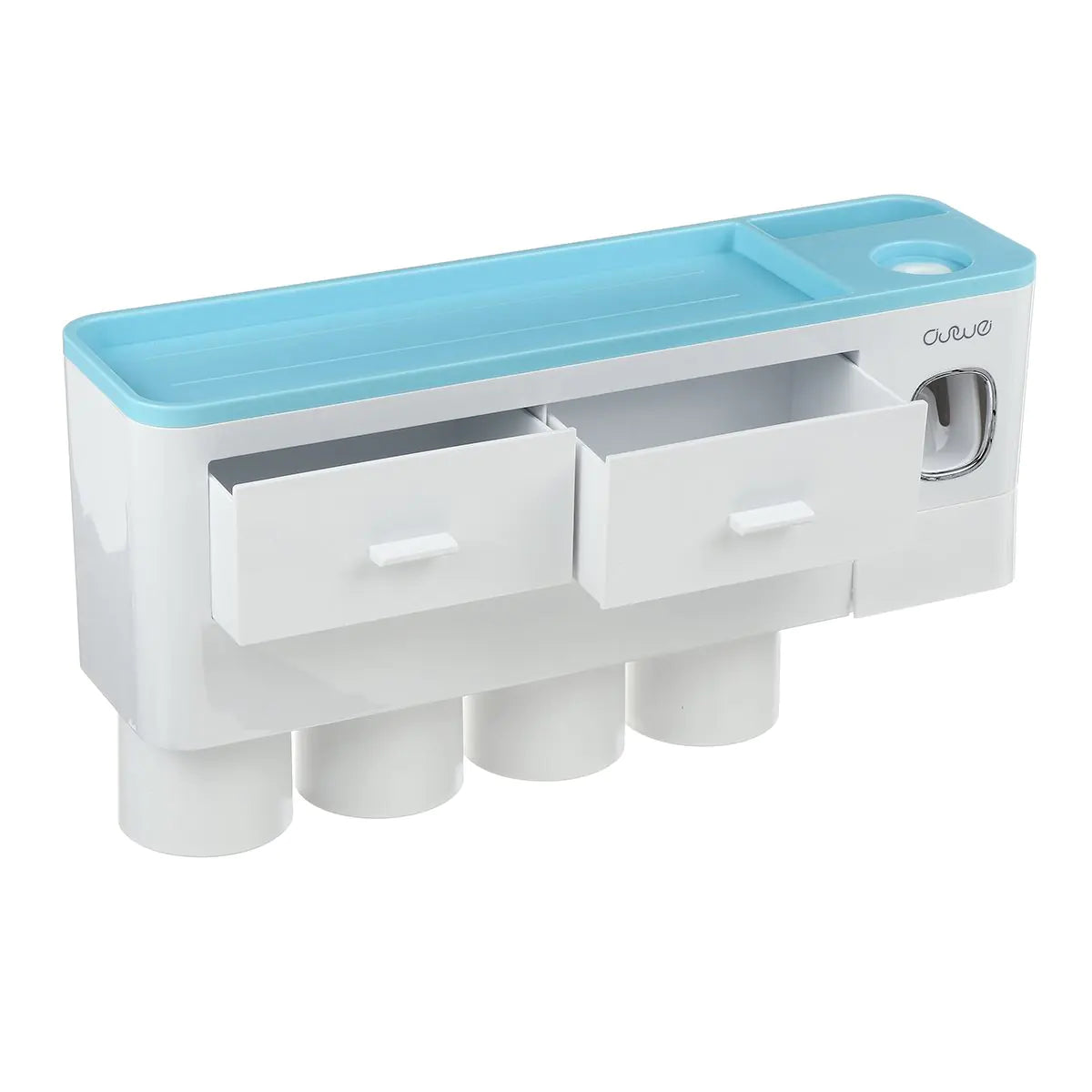 Magnetic Toothbrush Holder Set with Automatic Toothpaste Dispenser