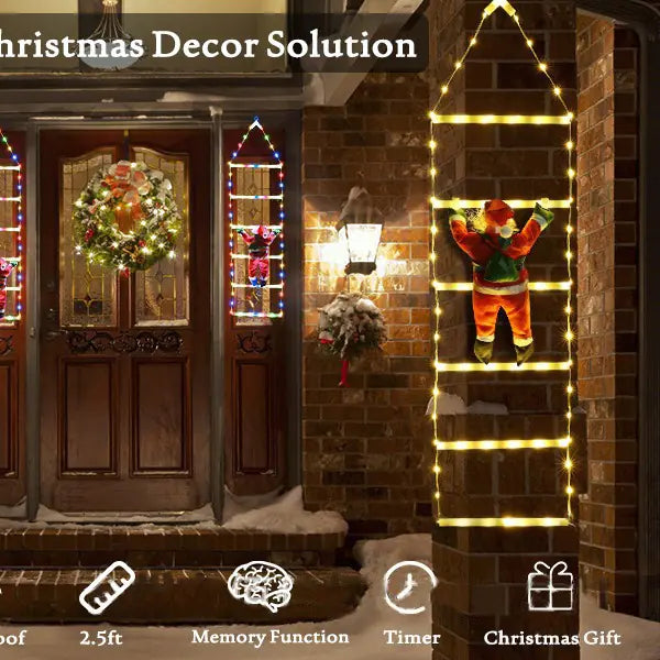 Santa Claus Ladder Festoon Light