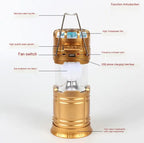 Solar Camping Lantern Fan