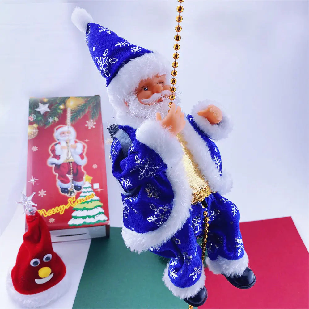 Electric Santa Parachute Toy for Christmas Decoration