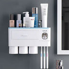 Magnetic Toothbrush Holder Set with Automatic Toothpaste Dispenser