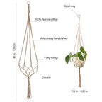 Eco Chic Macrame Plant Holders 4-Piece Set