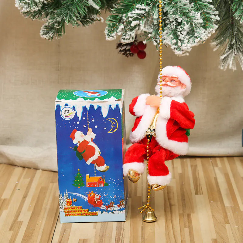 Electric Santa Parachute Toy for Christmas Decoration