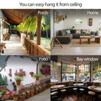 Eco Chic Macrame Plant Holders 4-Piece Set