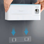 Magnetic Toothbrush Holder Set with Automatic Toothpaste Dispenser