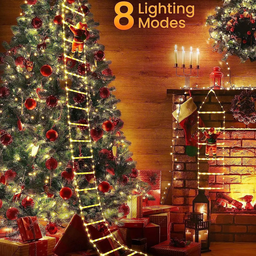 Santa Claus Ladder Festoon Light